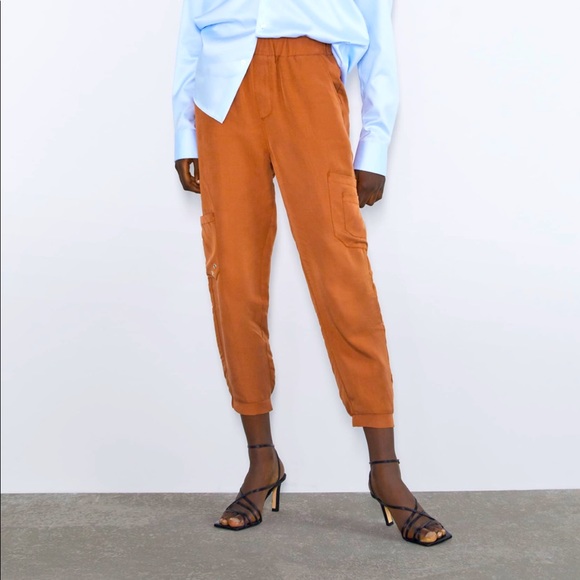 ZARA NWT JOGGERS CARGO PANTS - Picture 4 of 6